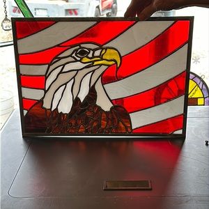 Stain glass eagle